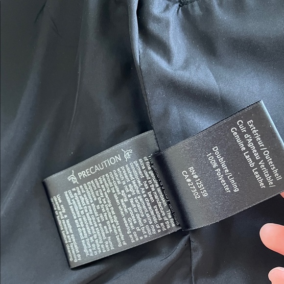 Mackage Black Leather Biker Jacket - Picture 6 of 8